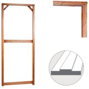 900X2100X140 Single Door Double Rebate (JAMBLINER) TALLFRAME-PREASSEMBLED