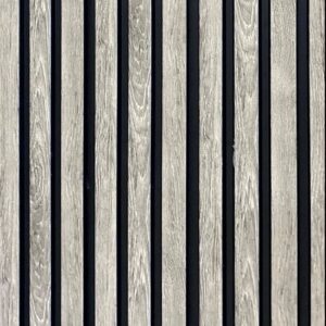 Greywood Black Slat Wall-2400mm x 122mm x 12mm