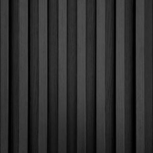 Black Alpine Slat Wall-Size: 2400mm x 160mm x 24mm