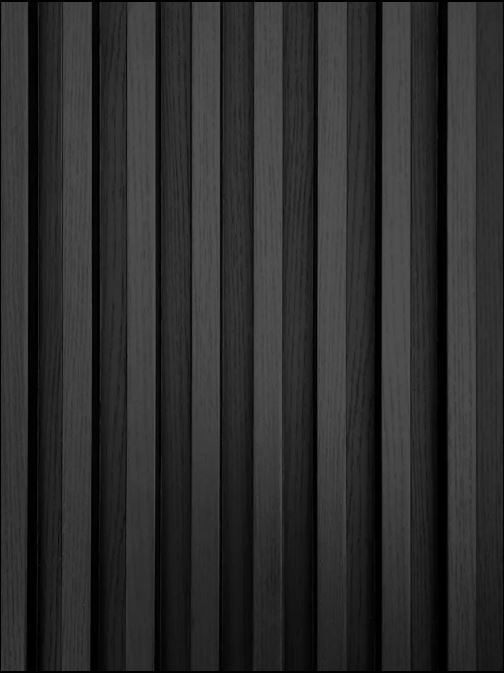 Black Alpine Slat Wall-Size: 2400mm x 160mm x 24mm