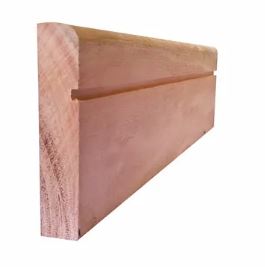 90 x 18 Hardwood SKIRTING Bullnose With 5mm Shadowline