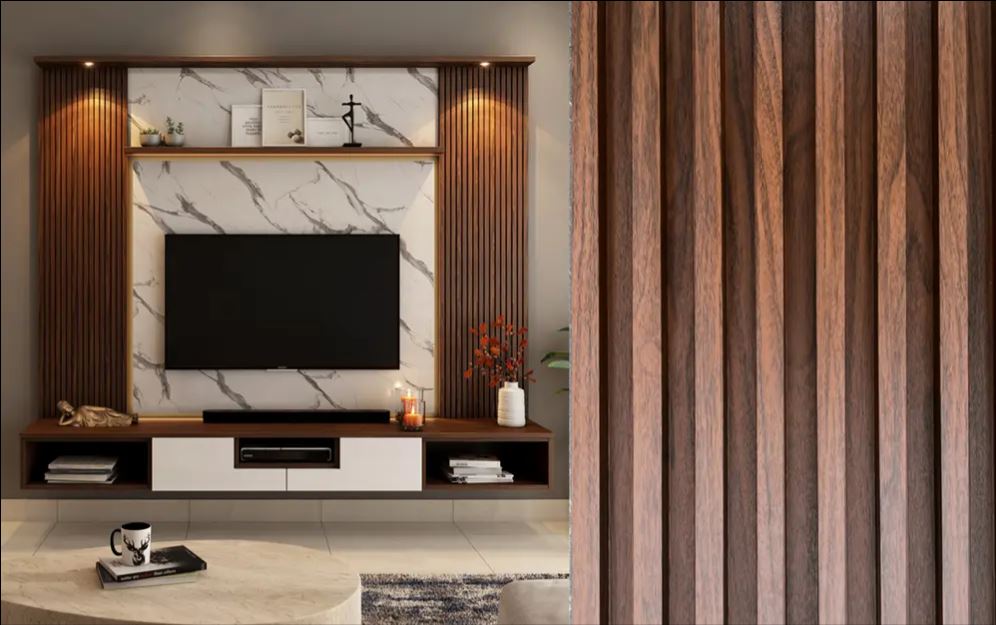 Cognac Slat Wall-Size: 2400mm x 160mm x 24mm - Image 2