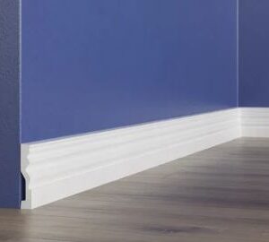 Upperedge Grand White Paintable Skirting-90mmx16mm