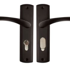 UPPEREDGE Noto Cylinder Lock & Handle Blister Pack 8″ Matt Black