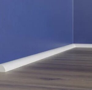 Upperedge-Quadrant White Paintable Skirting-18mm x 18mm