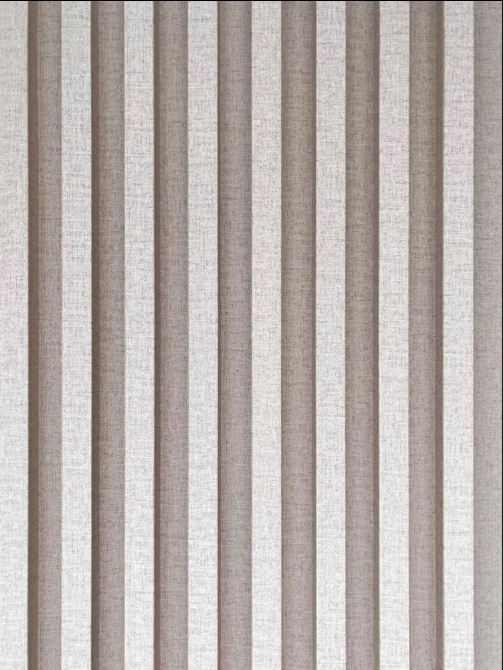 Taupe Linen Slat Wall-2400mm x 160mm x 24mm