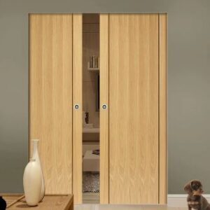 VENEER DOOR-DV0019-813X2350-WHITE OAK-CAVITY DOOR