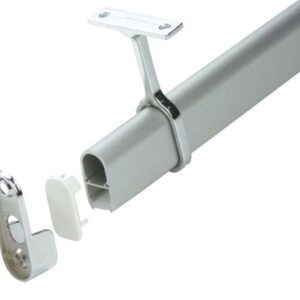 LR202-EX- Aluminium LED Clothes Rail Extrusion 28X15mm-3M