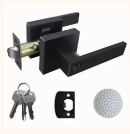 DH001-1pc Square Door Handle, W/Lock & Key, Heavy Duty Door Handle,