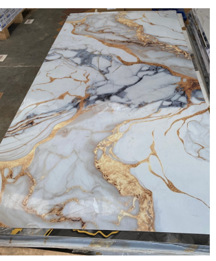 WCA-MB-002 -UV MARBLE WALL PANEL SHEET 1220X2400X3MM