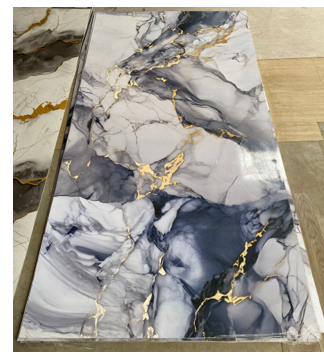 WCA-MB-004 -UV MARBLE WALL PANEL SHEET 1220X2400X3MM